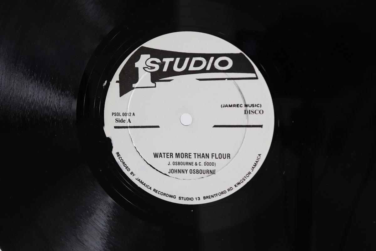 

12inch Record JOHNNY OSBOURNE WINDEL HAYE CAPT Water More Than Flour Flood Victi PSOL0012 STUDIO ONE Jamaica Reggae Ska Dub Used