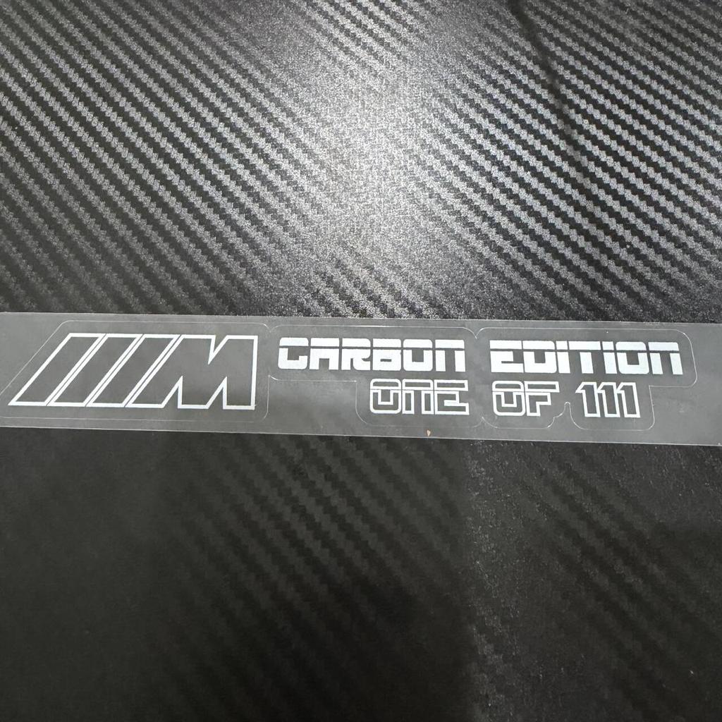BBKU7 For BMW M3 Cap Limited Edition "111" e92 Sticker Center Control Panel Automotive Decoration Sticker