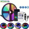5V Dreamcolor RGB LED Light Strip: WS2812B Running Horse, Breathing Flowing Water Effects, USB-powered for Desktop Ambience.