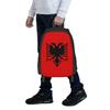 Albania Flag Black Eagle On Red Student Backpack School Bag Hiking Travel Daypack for Boys Girls Fashion Bookbag Shoulder Bags