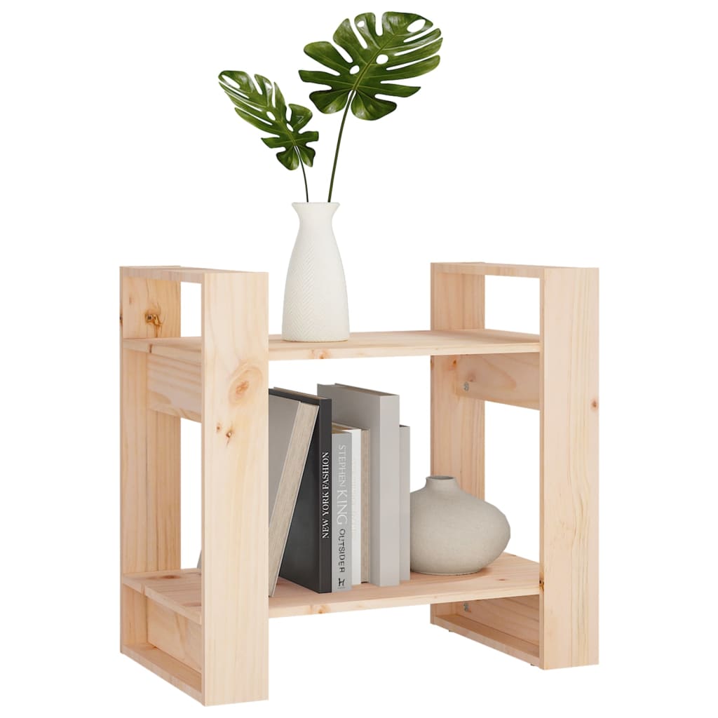 Bookshelf Room Divider 60 x 35 x 57 cm Solid Pine Wood