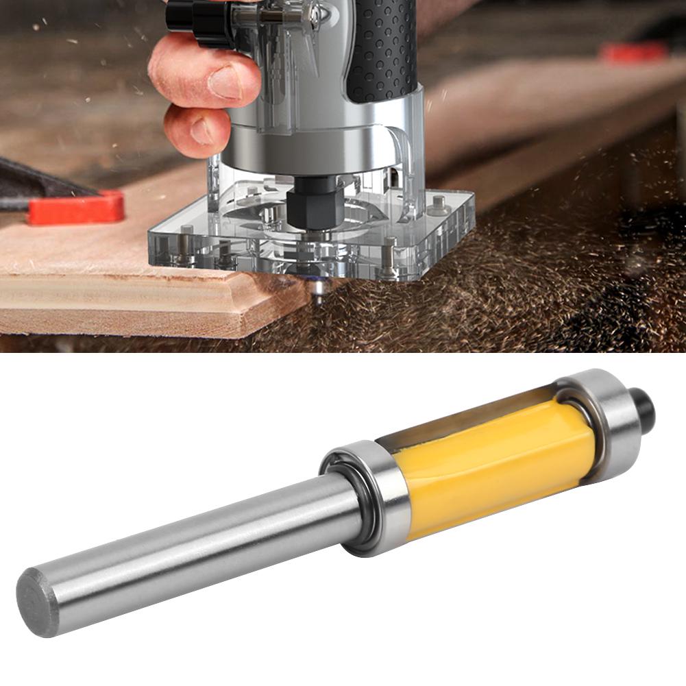 8mm Shank Pattern Flush Trim Router Bit Double Bearing Woodworking Milling Cutter Tool