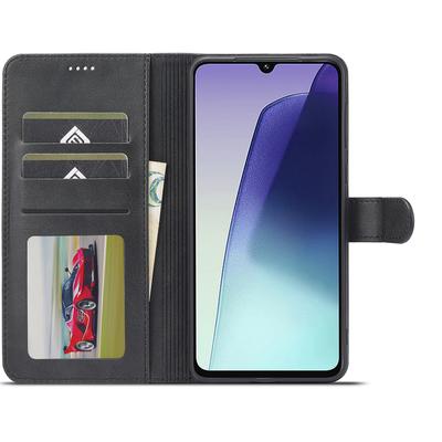 LC.IMEEKE For Xiaomi Poco C75 4G/Redmi 14R 5G/14C 4G Case Calf Texture PU Leather Stand Wallet Phone Cover