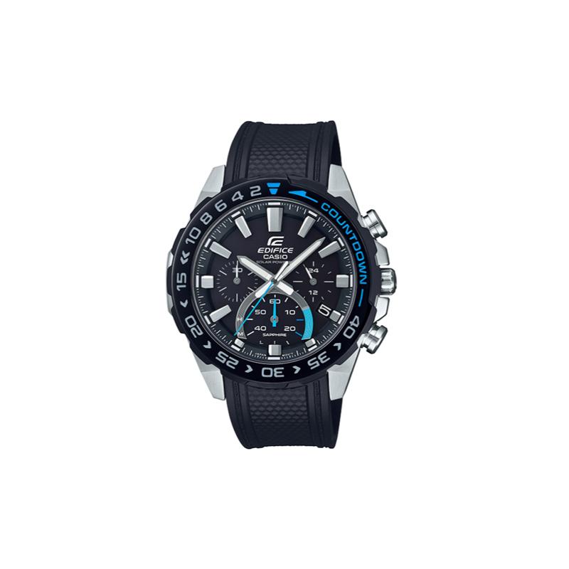 

Casio EDIFICE series 100 meters waterproof quartz movement resin strap Japanese and Korean watch men s watch black dial EFS-S550PB-1A чёрный