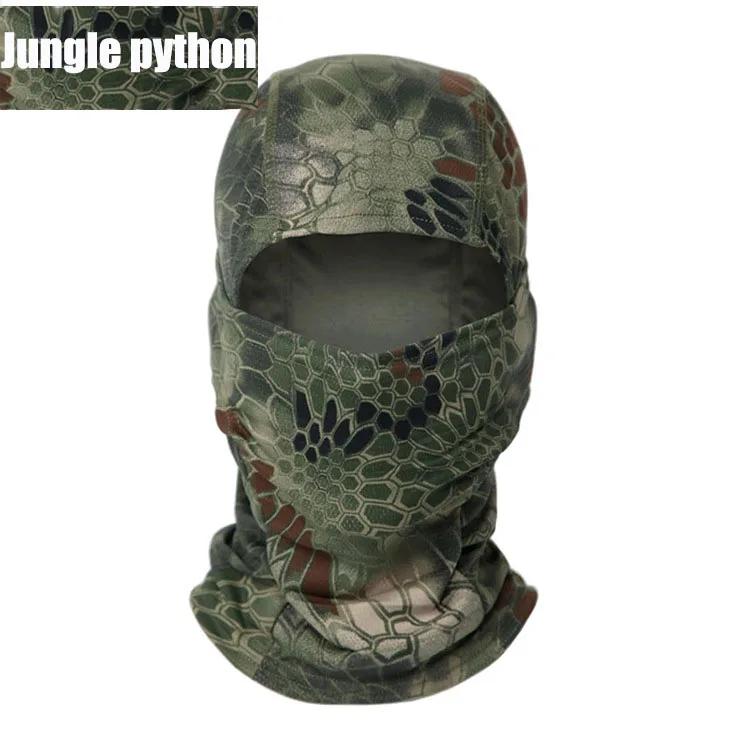 Camouflage Balaclava Hat Cycling Full Face Mask Outdoor Sports Hunting Hiking Ski Mask Motorcycle Helmet Inner Quick Drying Hat