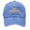Gewaschene Baumwoll-Baseballkappe mit aufgedrucktem, verwaschenem, weichem Denim-Hut, Vintage-Hut