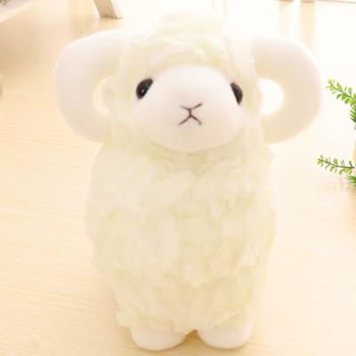 Big Horns Baby Goat Plush Doll PP Cotton Baby Goat Keychain Sheep Plush Toys  Children
