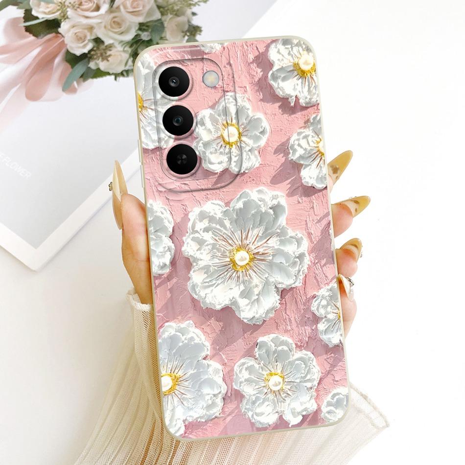 Für Realme C83 Niedliche Katze Blume Cartoon Handyhülle Für Realme C83 C 83 5G Weiche Silikonhüllen Stoßfänger