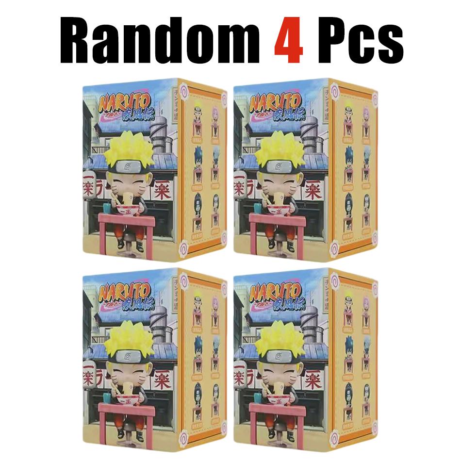 Naruto Shippuden Ramen Theme Series - Chibi Mini PVC Anime Figures - Sasuke Uchiha & Naruto Toy Gifts