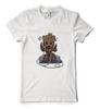 T-shirt Adulte Unisexe Personnalisé Super-héros Casque Stéréo Walkman Groot