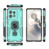 For Motorola Edge 50 Pro 5G Case Rotatable Ring Kickstand PC + TPU Shockproof Phone Cover