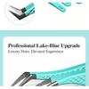 DIYDAY Anti-Slip Tweezers, High-Density Fiber Tip for Eyelash Extensions & Eyebrow, Professional Precision Beauty Tools