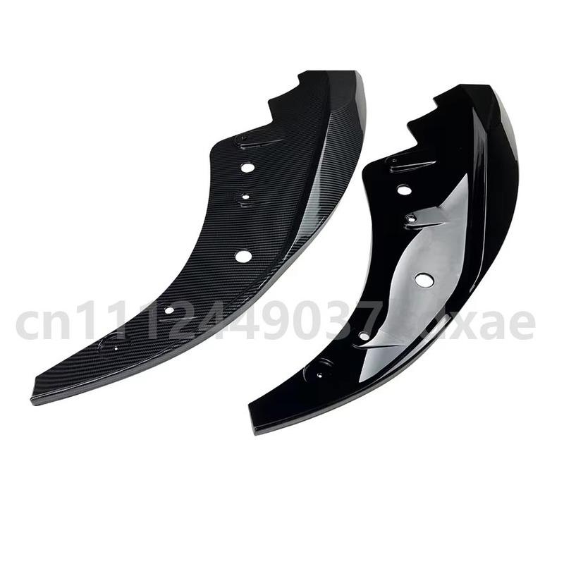 For 2020+ BMW 4 Series 425i 430i G22 G23 MP Front Bumper Spoiler Lip Carbon Fiber Look/Gloss Black Lower Air Dam Protector