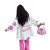 Womens Trench Coat 2026 Hooded Embroidered Streetwear Loose Fit Mid Length Jacket