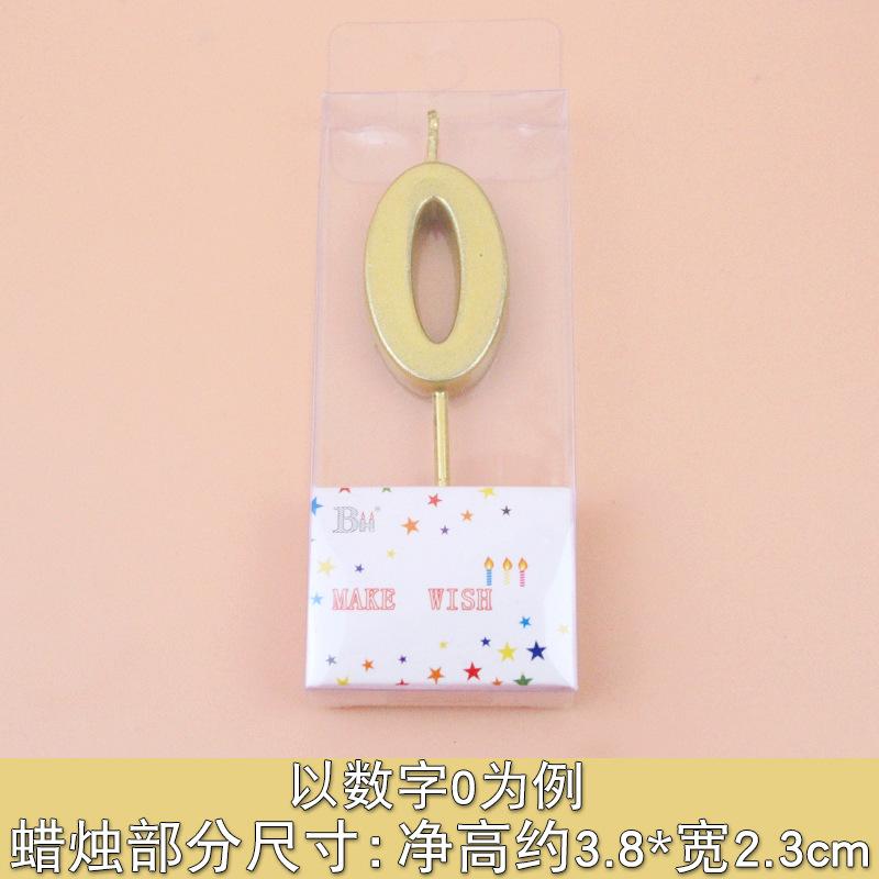 Golden Number Candles 0-9 Birthday Cake Candles High Quality Local Gold Number Candles