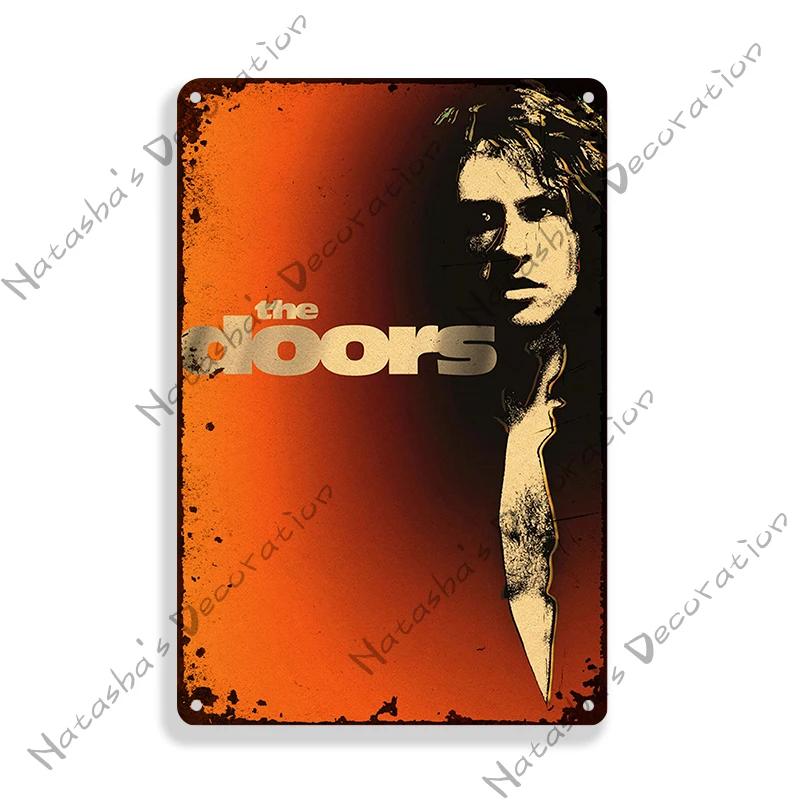 Rock Band Sign DOORS Decorative Sign Jim Morrison Metal Sign Rusty Metal Plaque Retro Metal Poster Music Metal Sign BAR PUB Sign