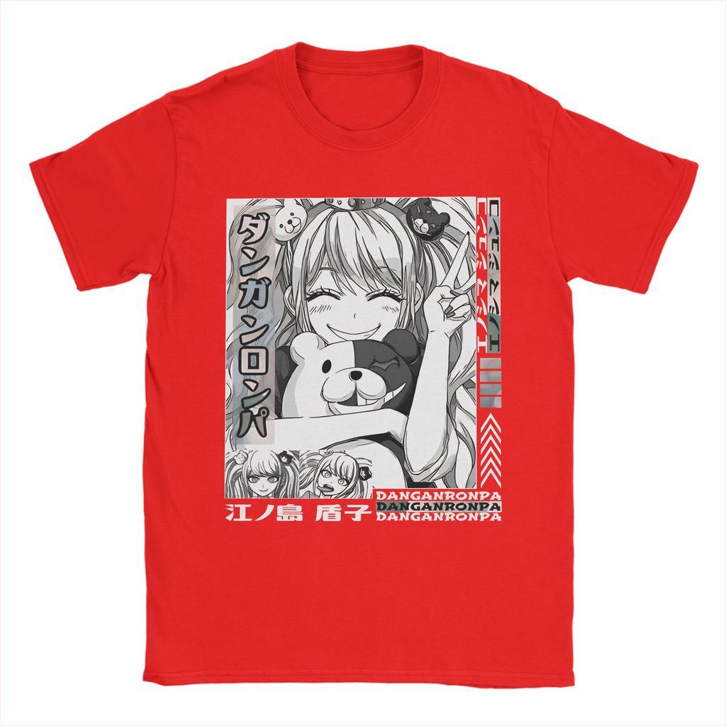 Men Women Printed Junko Enoshima Japanese Video Game Danganronpa T Shirt Tee Pure Cotton  T-shirts Clothes
