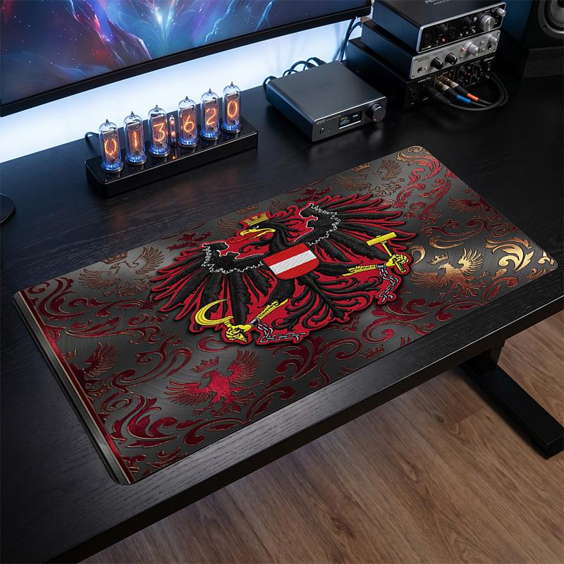 Austria Football Crest Mouse Pad, Extended Non Slip Rubber Desk Mat for Gaming Office Laptop Fan Gift