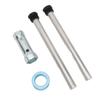 RV Water Heater Anode Rod with Sleeve Flat Cap 3/4in NPT Thread Magnesium Rod Replacement For Mor‑Fl