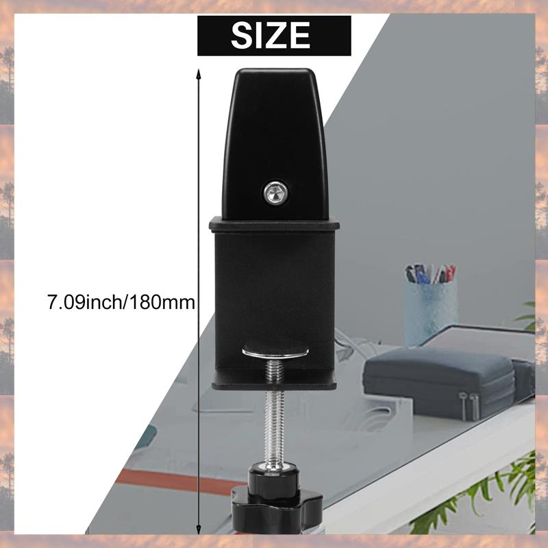 2025 Trend 2 Pcs Office Desk Divider Clamp Privacy Screen Clip Holder Bracket Screen Baffle Clamp Partition For Table Clamp