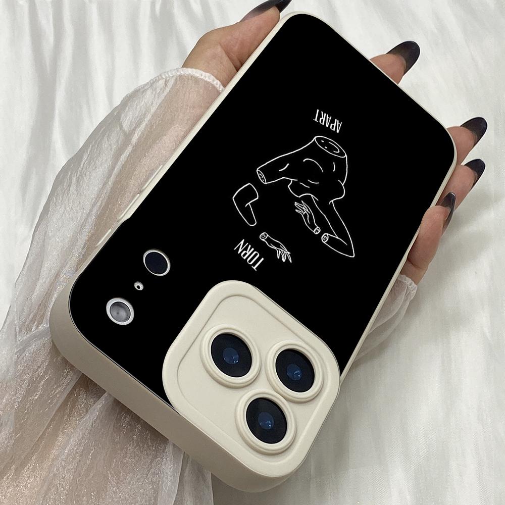 M540 Abstract Line Face Angel Eyes Soft Phone Case for iPhone Samsung Galaxy Xiaomi Rdemi Huawei Honor Infinix Realme OPPO vivo All Model TPU Case