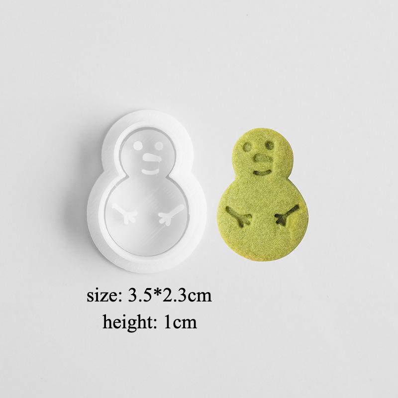 

Cartoon Christmas Snowman Santa Claus Elk Cookie Cutters Biscuit Molds Fondant Press Stamp Embosser Xmas Cake Decoration Tools