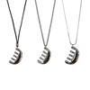 Fashion Silver Color Comb Pendant Necklace for Women Punk Adjustable Long Sweater Chain Necklace Hanging Neck Jewelry Accessorie
