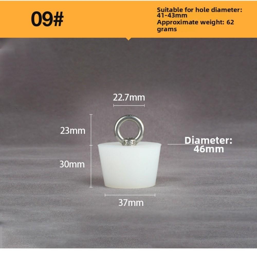 with Steel D Ring Conical Silicone Stopper Waterproof Sealing Plug Bung  Kitchen Sink