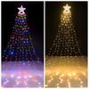 Christmas Pentagram Flashing String Light LED Hanging Starry Sky Light Outdoor Waterproof Home Party Decoration Atmosphere Light