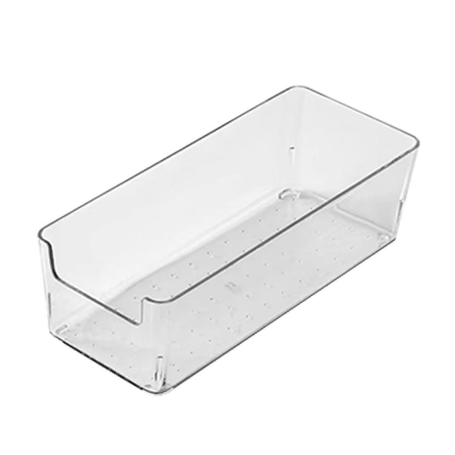 Clear Desktop Storage Box: Portable Plastic Organizer for Makeup & Small Items