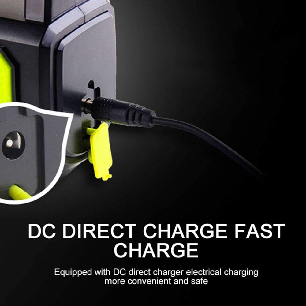 Powerful USB Rechargeable LED Flashlight 135000 Lumens 6000 mAh Waterproof for Hiking Emergency Hunting Camping (No Side Light)