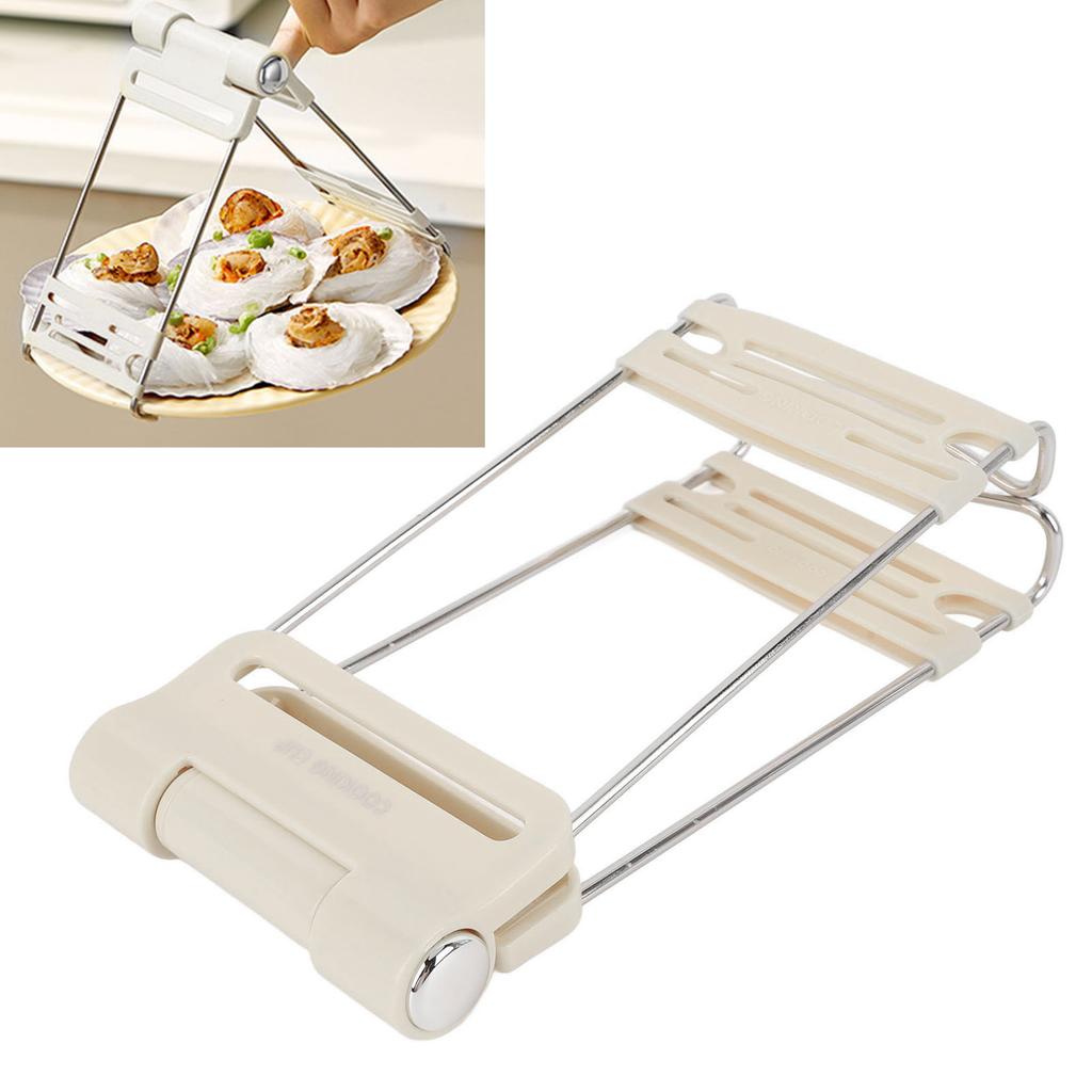 Hot Plate Stainless Steel Bowl Clip Ht Resistant Hot Dish Plate Clip Lifter for Home Kitchen Restaurants