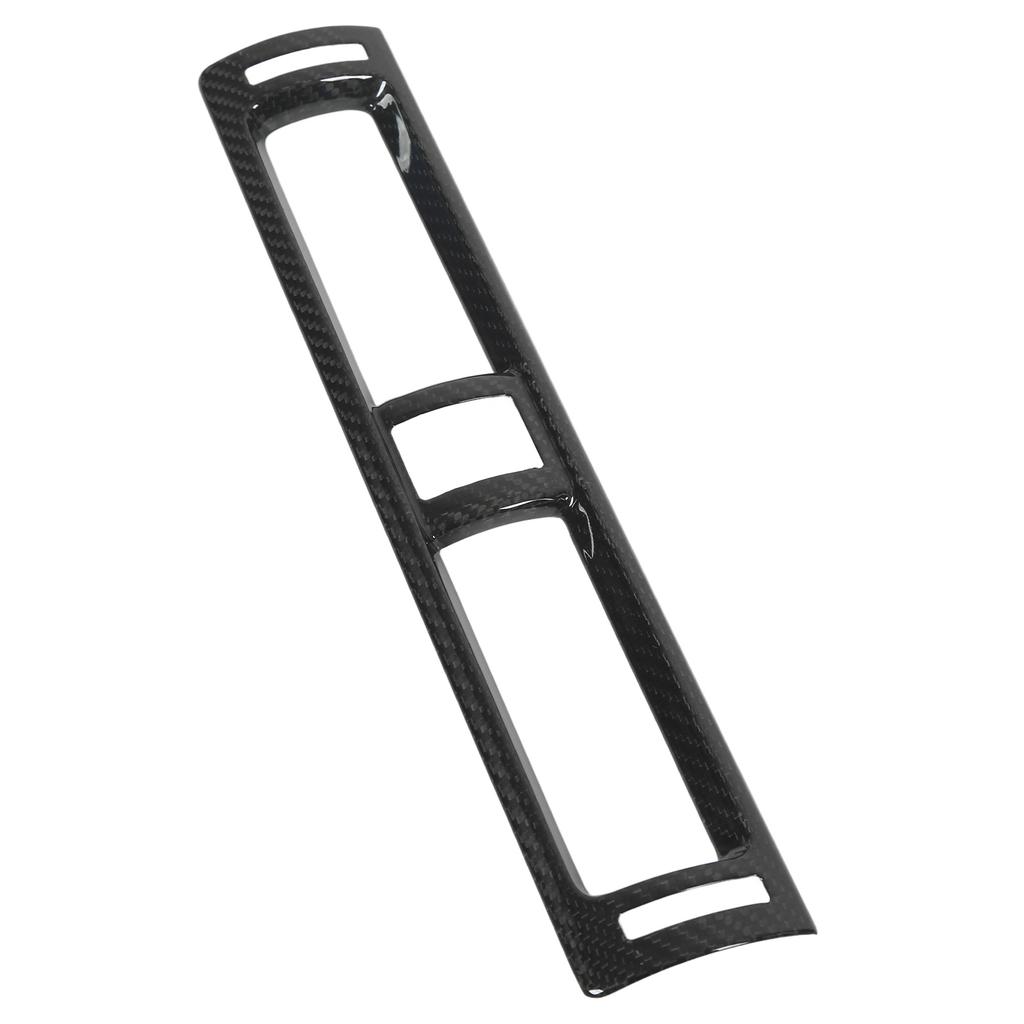 Center Console Air Outlet Cover Carbon Fiber Dashboard AC Vent Decoration Trim Sticker Replacement