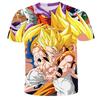 Dragon Ball T-shirt Barn Toppar Tee Anime Figurer Son Goku Super Saiyan T-shirt Pojkar T-shirts Barnkläder Sommar Kortärmad