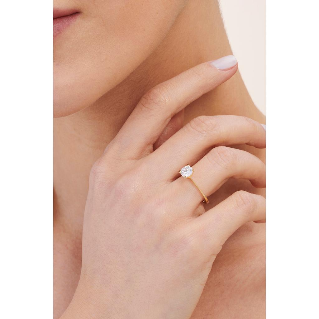 Zlatý prsten solitaire