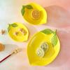 Piccola Ciotola da Immersione con Motivo di Limoni in Ceramica Piatto da Portata per Dessert Insalata Stoviglie Sicura Uso Quotidiano Regalo per Festa di Compleanno
