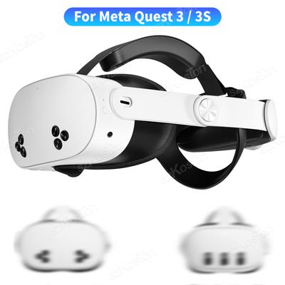 Comfort Head Strap for Meta Quest 3S and Quest 3 VR Headset Reduce Pressure Adjustable Elite Strap for Meta Quest3 Accessories