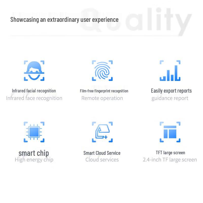 Deli Smart Cloud Facial Fingerprint Attendance Machine CN plug (adapter included)