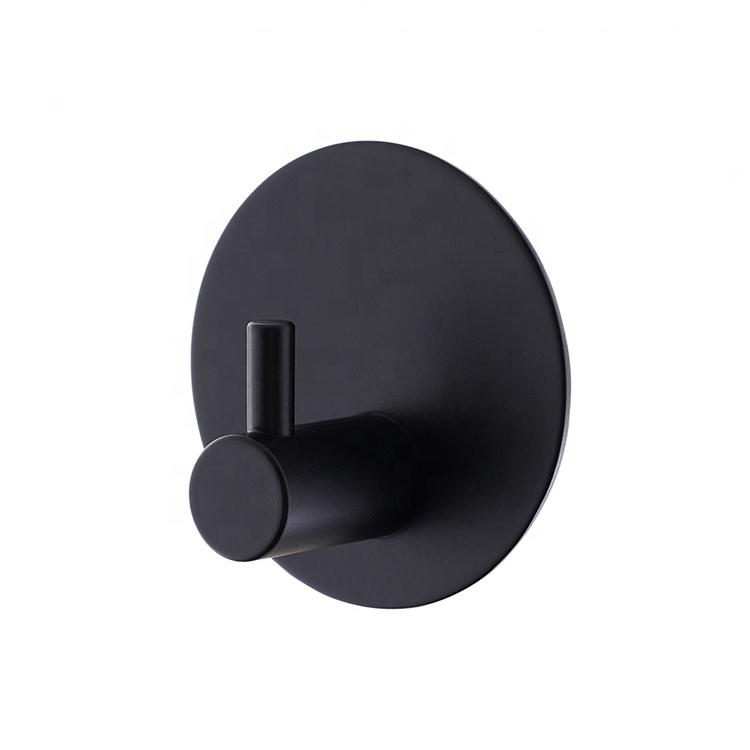 Small Kitchen & Bathroom Towel Door Hanger Hooks New Design Stainless Steel Double Adhesive Rustic Wall Robe