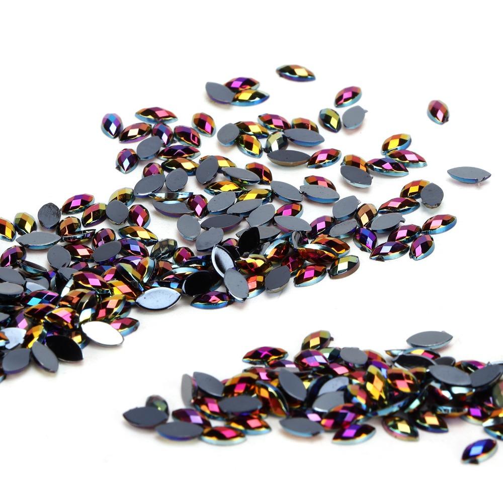 1000PCS Flatback Flatback Rhinestones AB Acrylic Rhinestones Craft Rhinestones  Crafts DIY