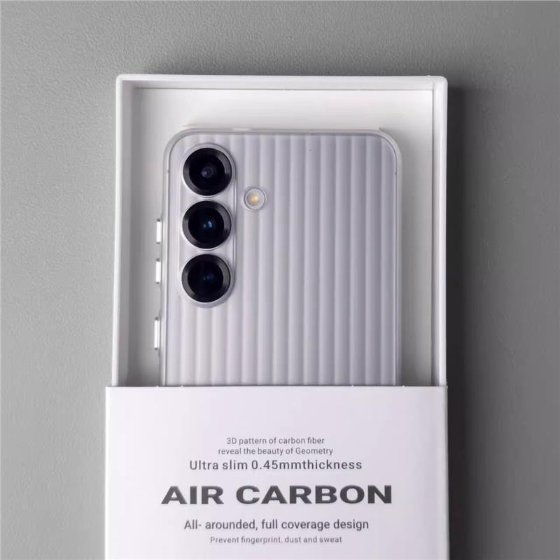 Applicable to Samsung s25 mobile phone case s25Ultra ice matte white matte hard case s24Ultra luggage stripe