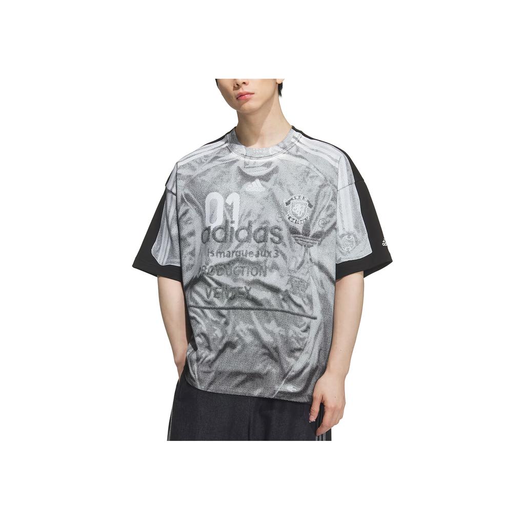 Adidas Originals FW25 SNBN GFX 3 Logo Three Stripes Loose Fit Short Sleeve T-Shirt Unisex Tops IB7100