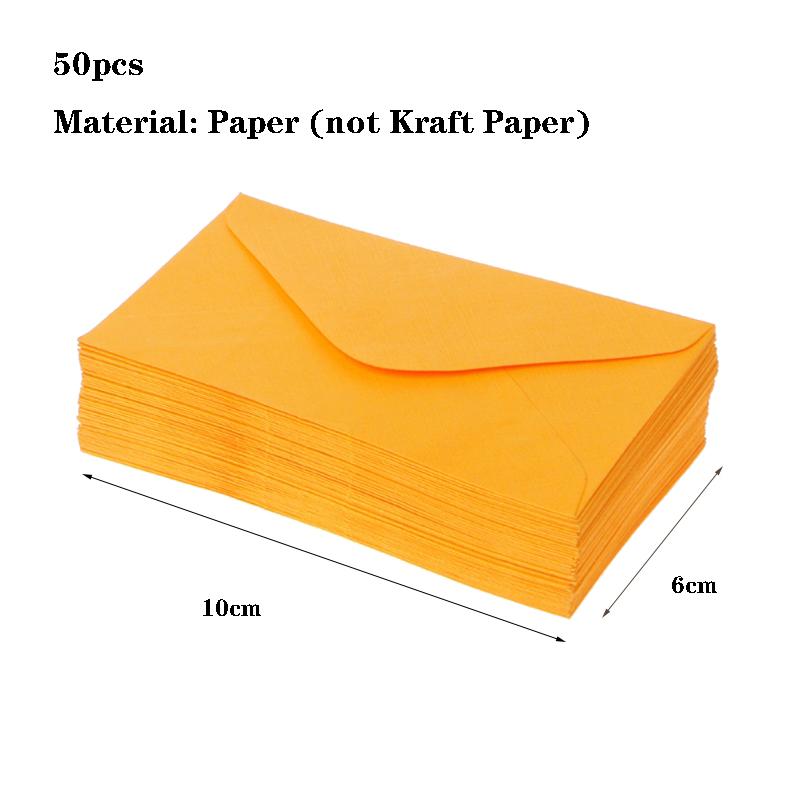 50ks/šarže Černá Bílá Červená Obálky z kraftového papíru Obálky Vintage evropského stylu pro pozvánky na vizitky