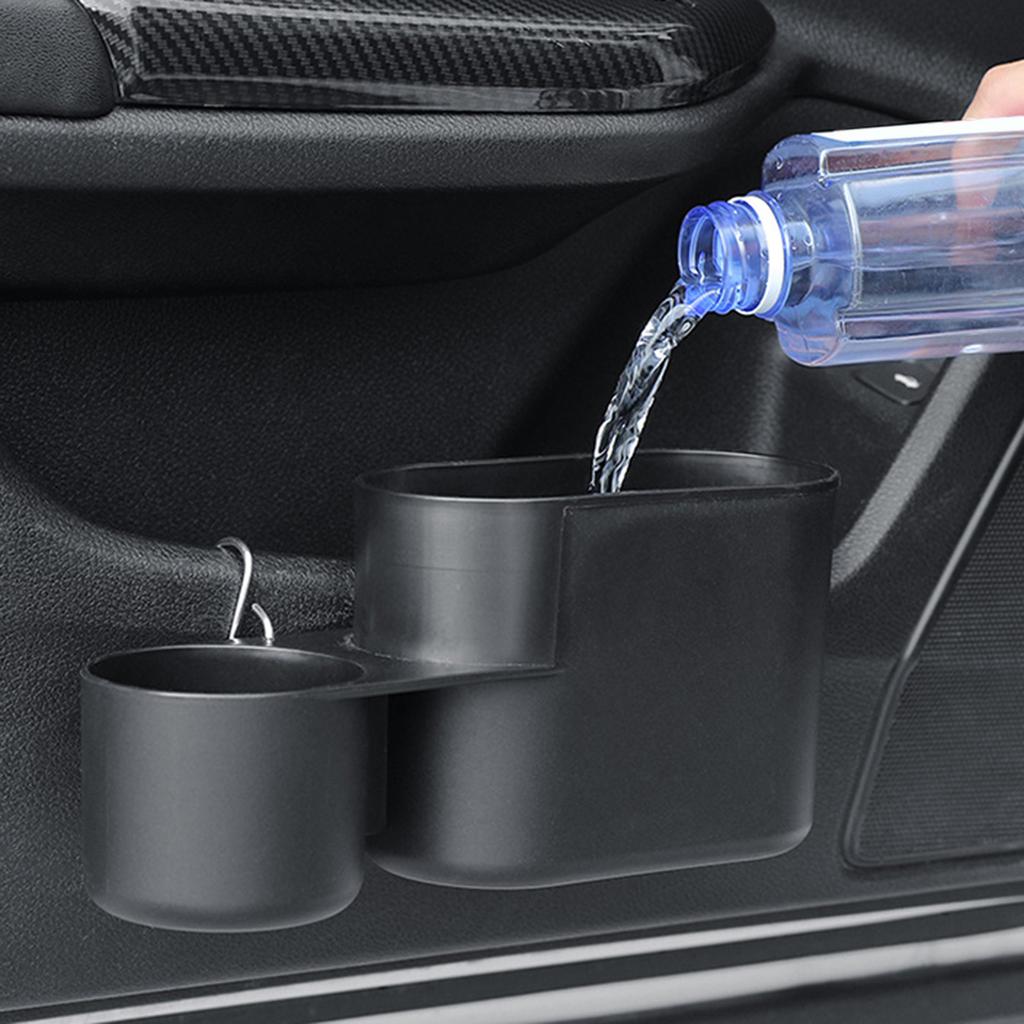 Car Trash Bin Water Bottle Holder Waterproof Car Door Storage Box Garbage Container Auto Interior Accessory