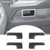 4PC ABS Carbon Fiber Style Inner Door Handle Cover Trim For 2009-2014 Ford F-150