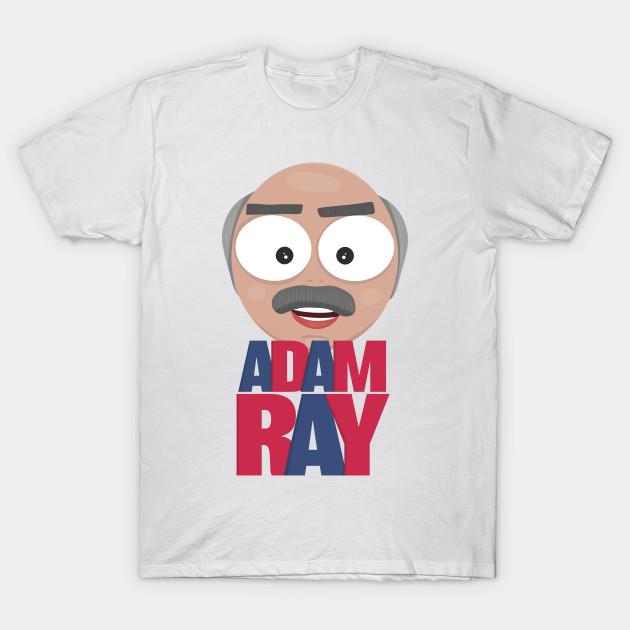 

Men Black Print T-shirt Comedian Adam Ray Was A Dr. Phil Was A Cartoon Character No-Cut Transfer Paper Print Cotton Tshirt XL білий