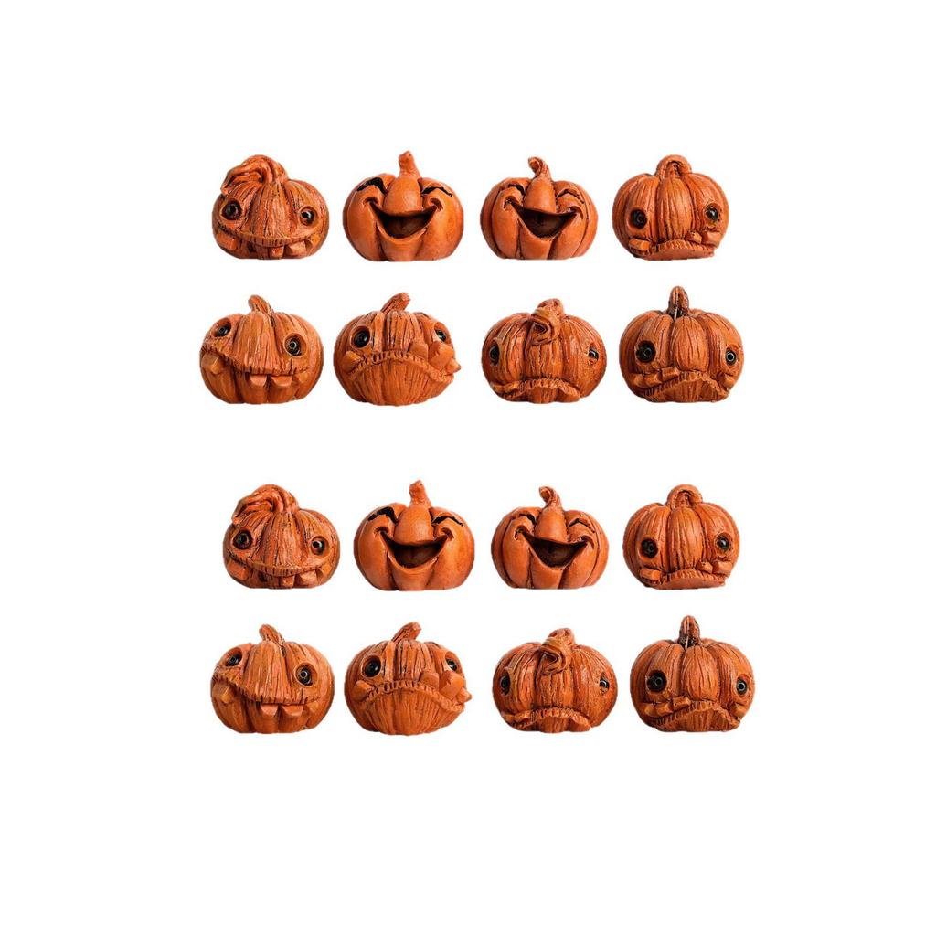 16pc Halloween Creative Motorcycle Riders, Statues, Resin Home Furnishings, Courtyard Crafts