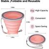 2025 Latest Model 2 Pack Collapsible Cup, Silicone Collapsible Travel Cup