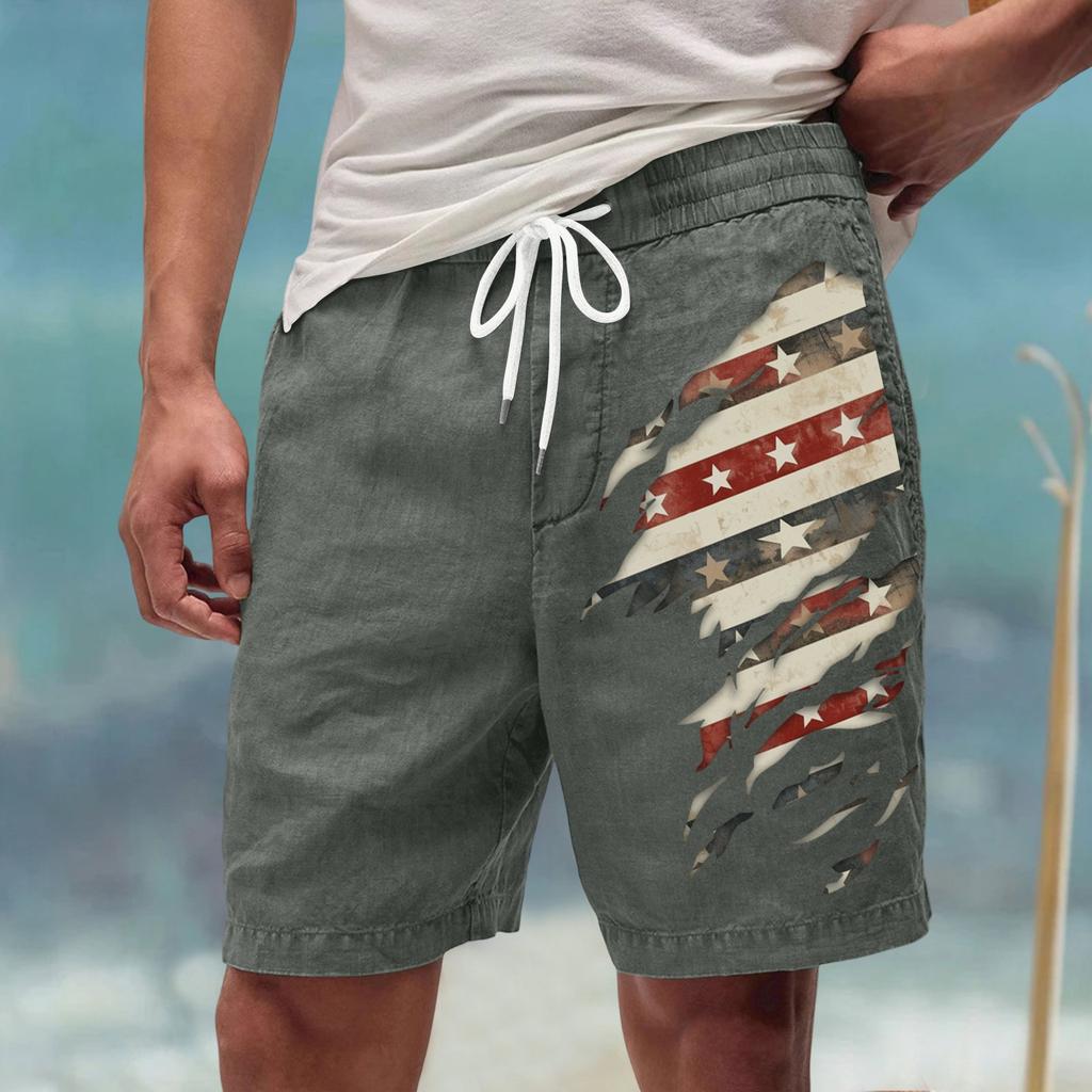 Men's Summer Large Casual Loose Sports Pants Beach Shorts