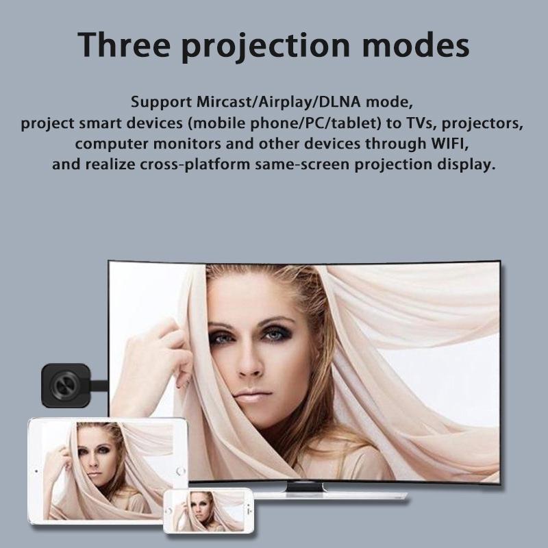 1080 P HD HDMI uyumlu WiFi Alıcısı Kablosuz Yansıtma Ekran Ekran Adaptörü televizyon kilidi Sopa iOS Android için Ayna Ekranı